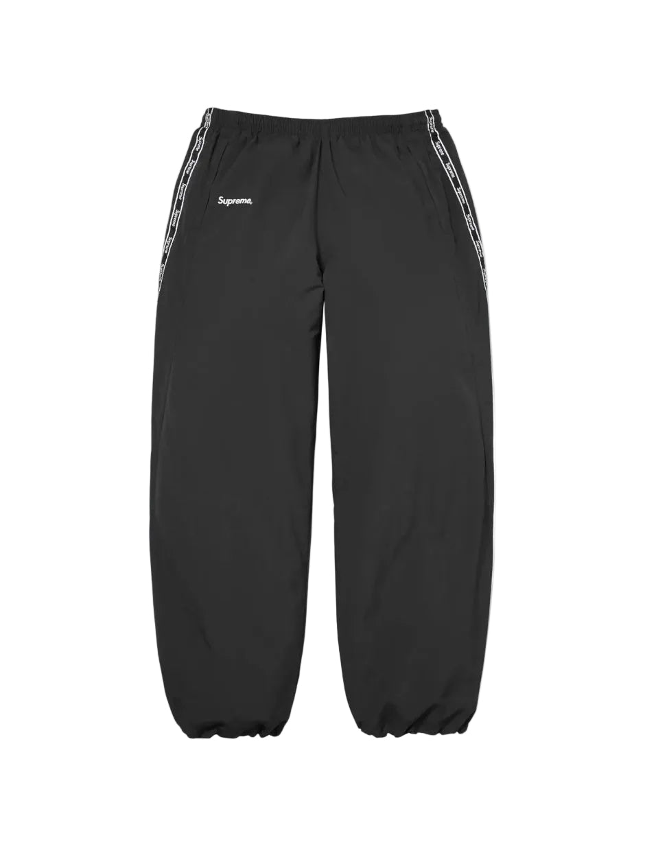 Supreme Logo Taping Track Pant Black