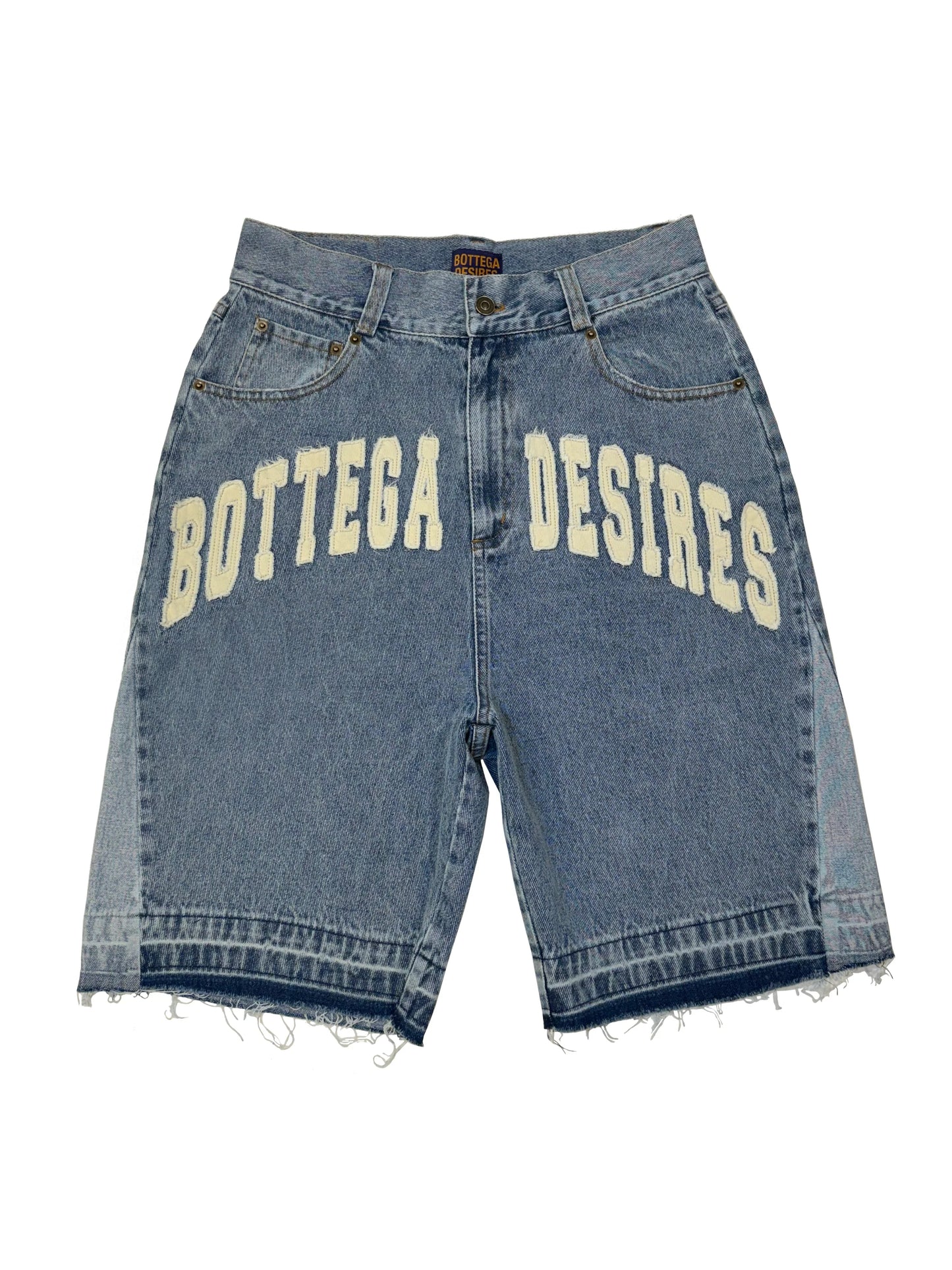 Bottega Desires Denim Shorts Blue
