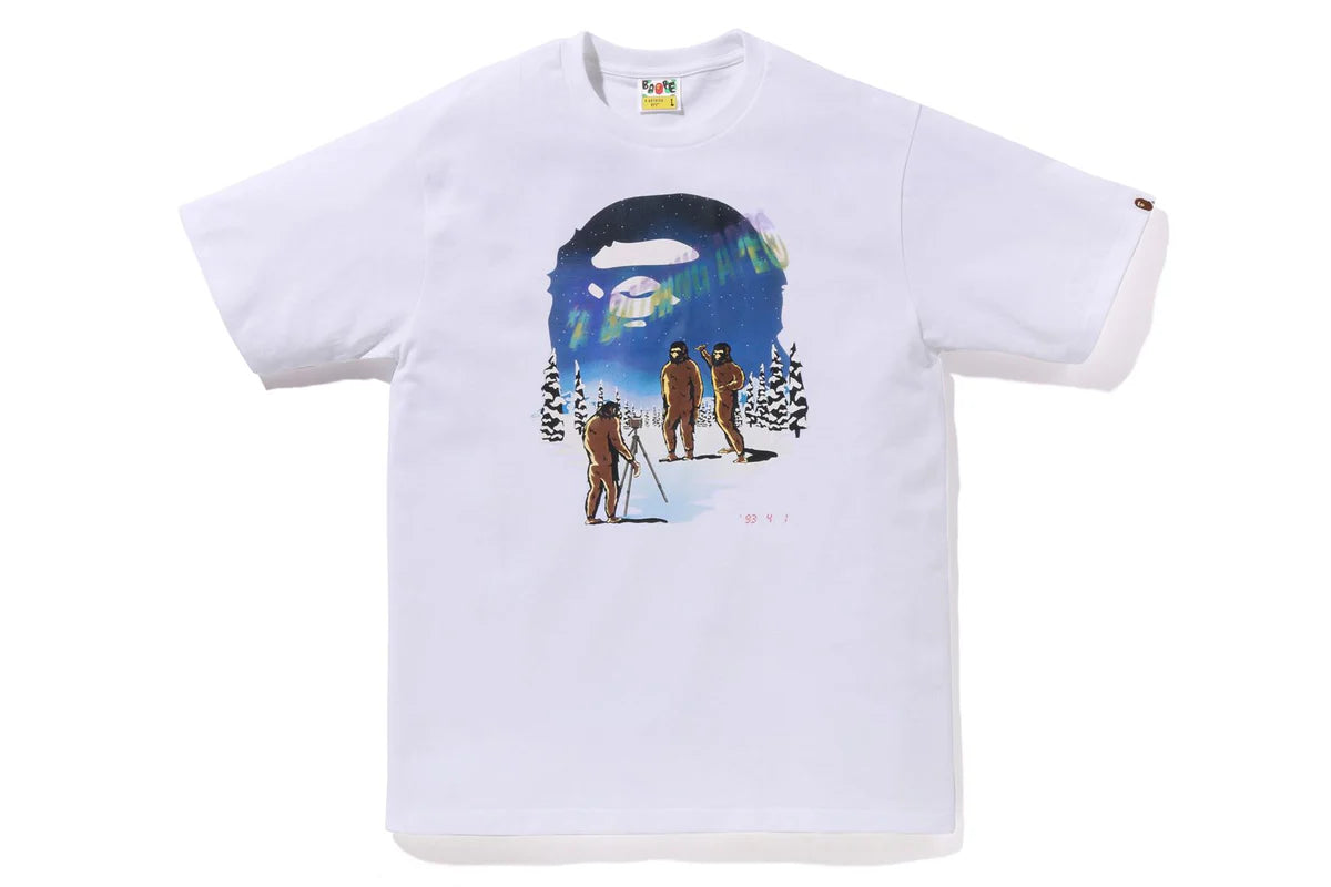 A Bathing Ape Aurora Ape Head Tee White