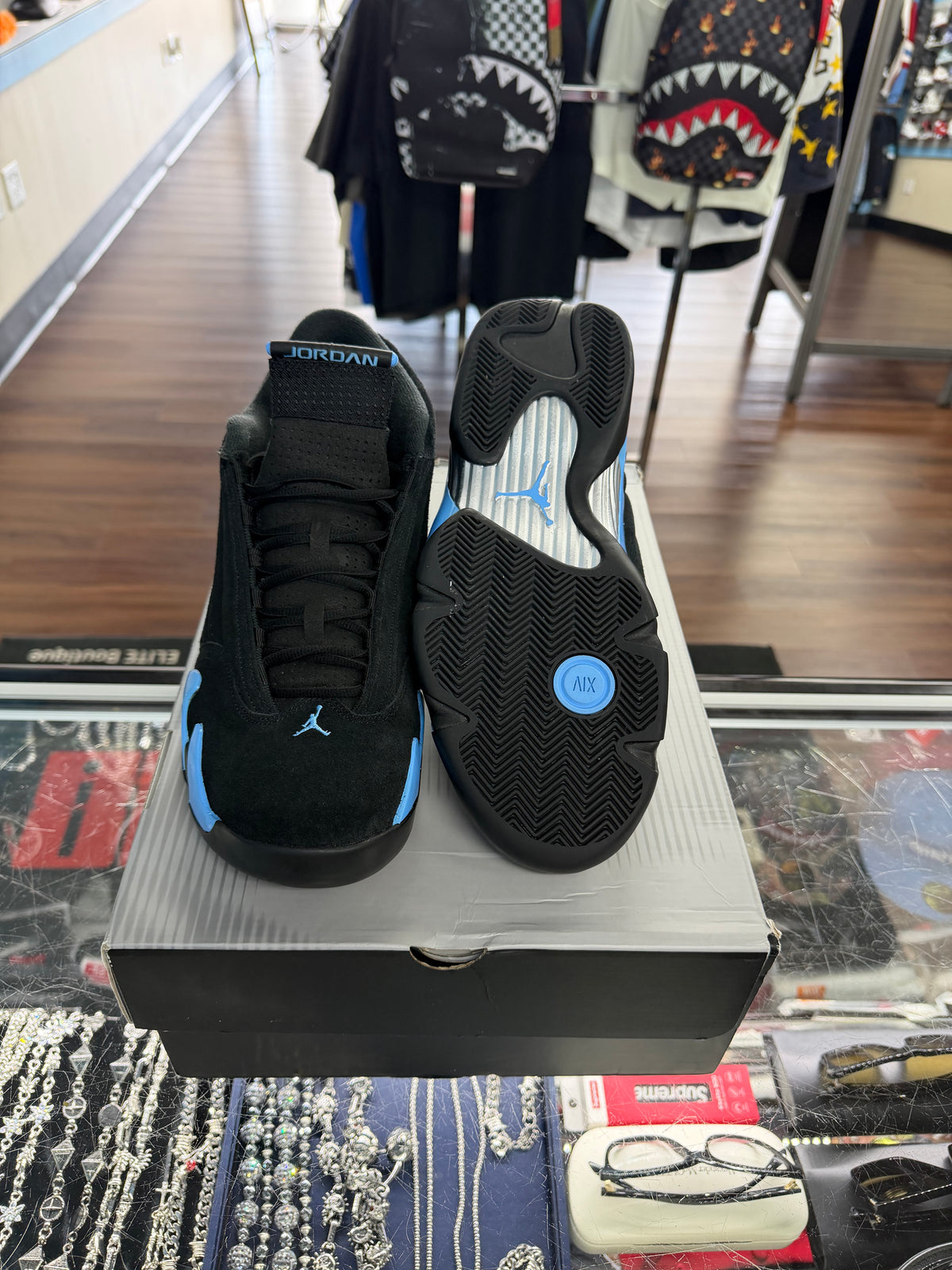 Jordan 14 Black University Blue (2026) (Pre Owned)