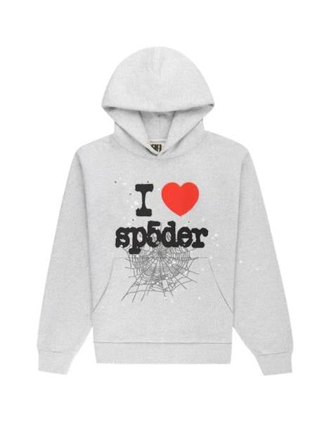 Sp5der Heather Grey Souvenir Hoodie