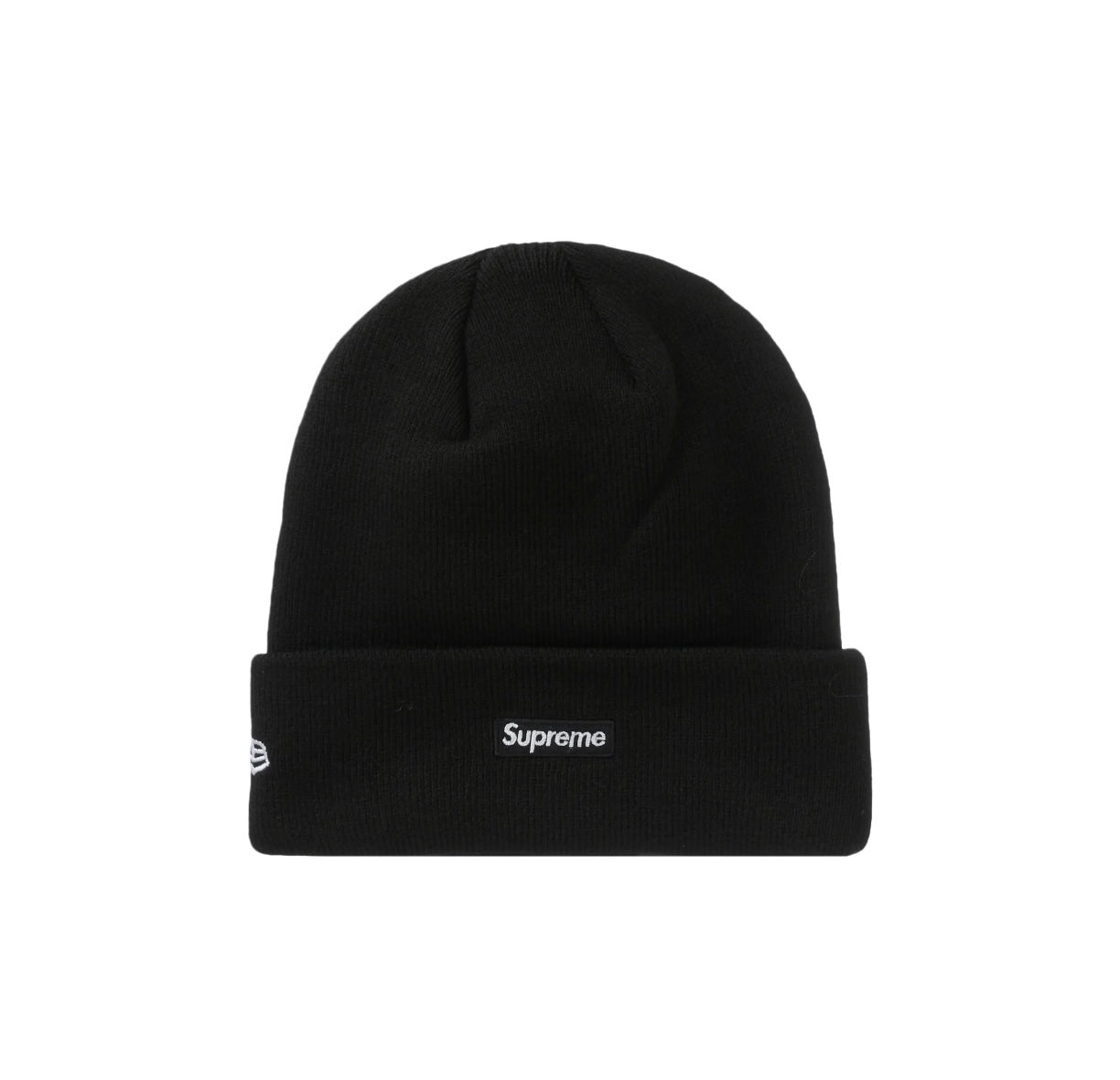 Supreme Logo New Era Beanie Black
