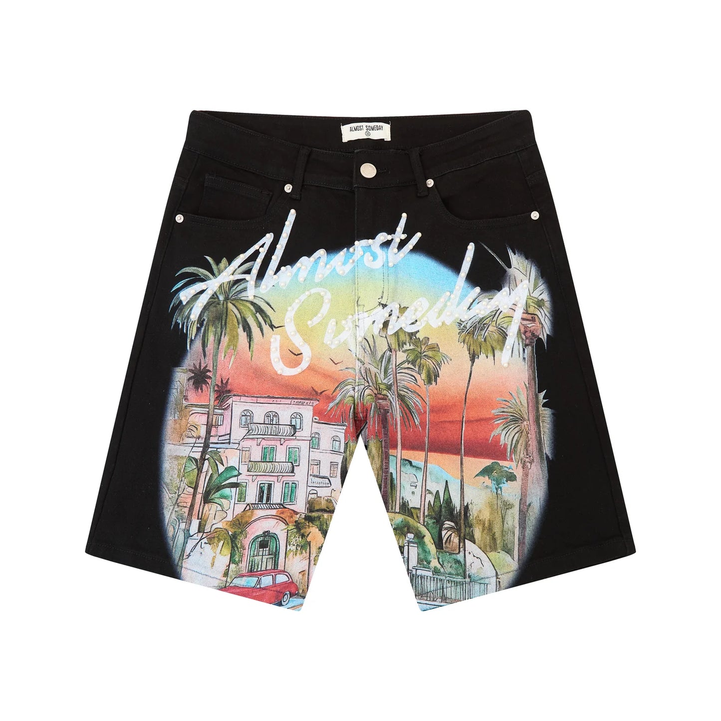 Almost Someday Hollywood Jorts Black