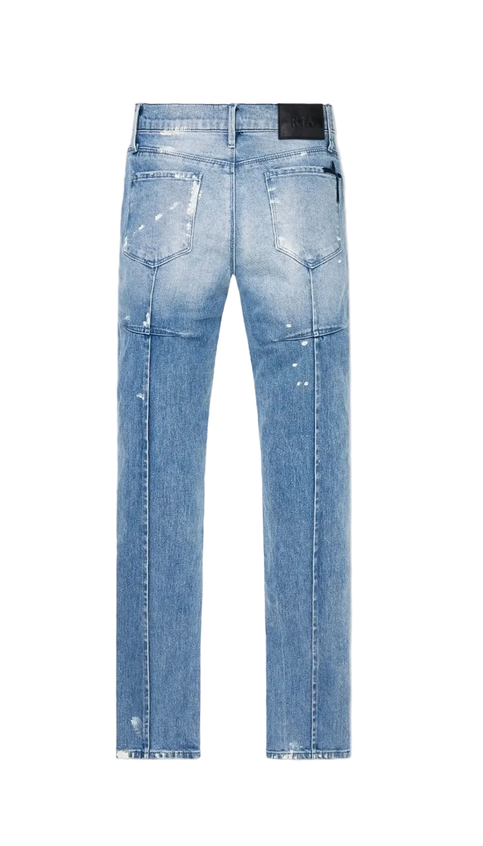 RTA Clayton Jean Distressed White Paint/Blue