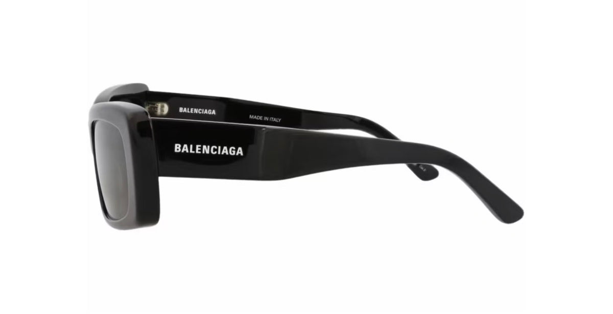 Balenciaga Square Frame Recycled Acetate Sunglasses Black