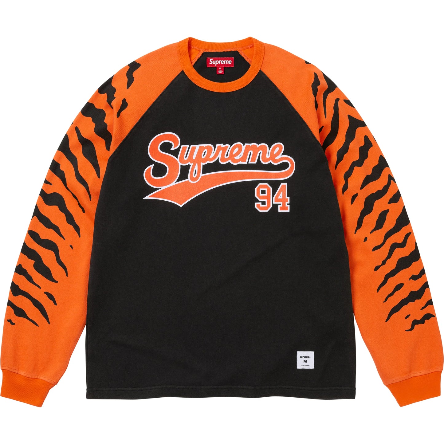 Supreme Tiger Raglan L/S Top Black