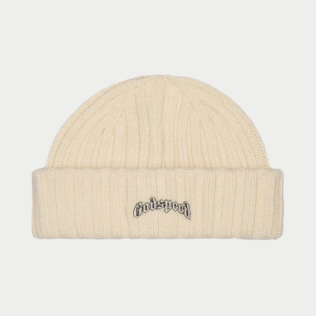 GodSpeed Og Logo Emblem Beanie Cream