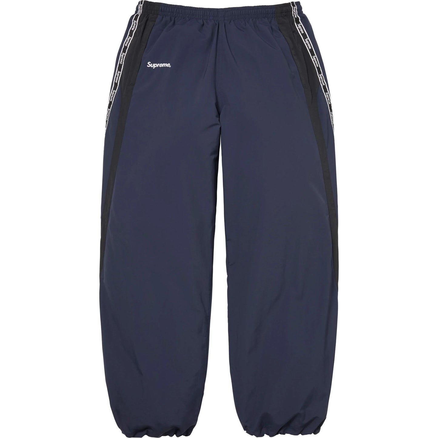 Supreme Logo Taping Track Pant Navy