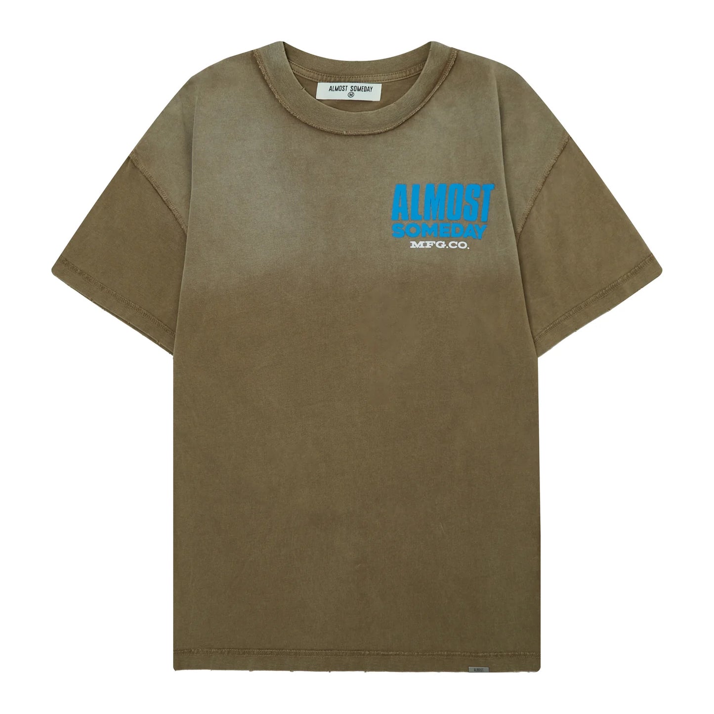 Almost Someday Label Tee Brown