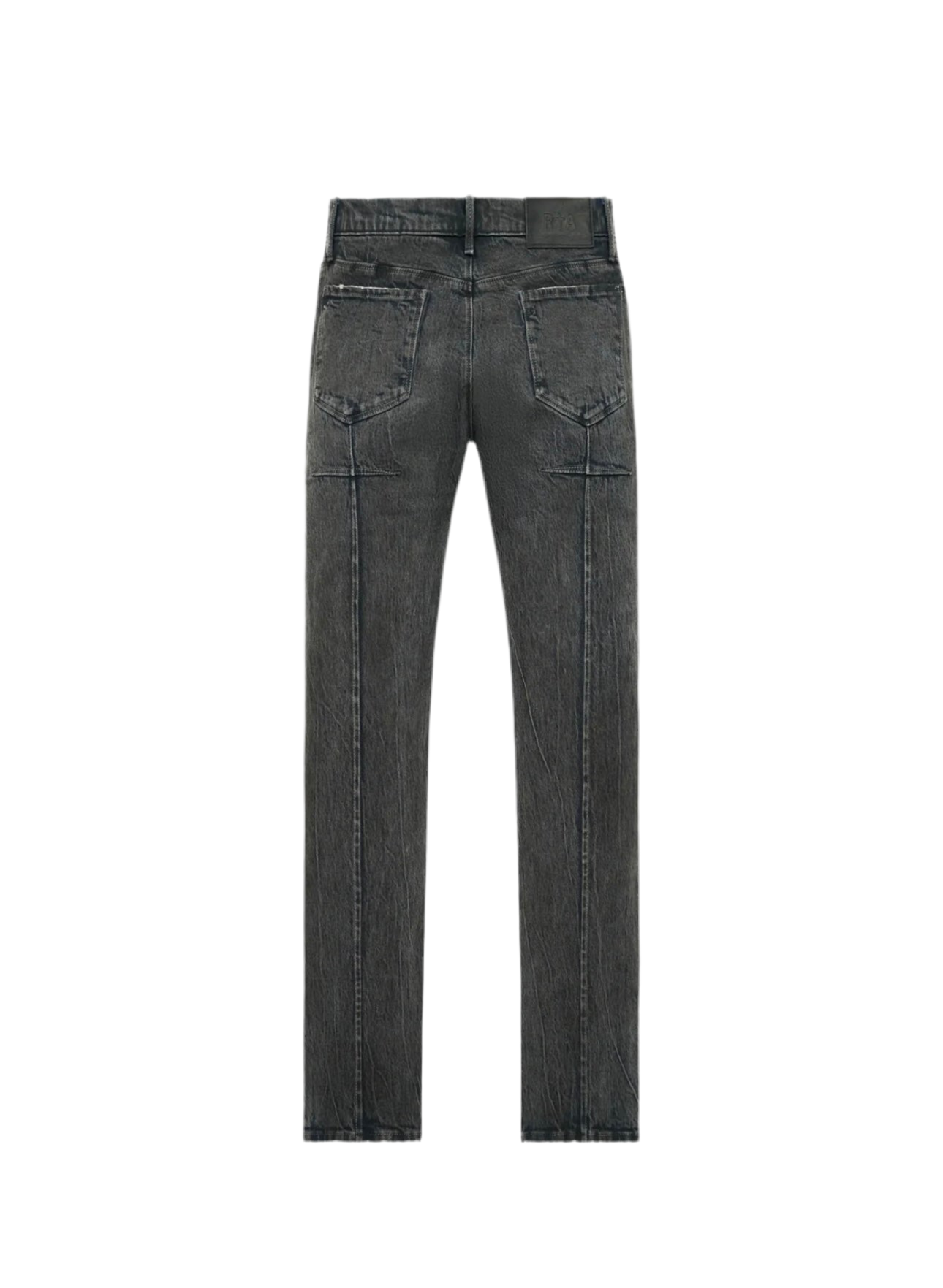 RTA Brand Clayton Skinny Jeans Grey Coated Blue