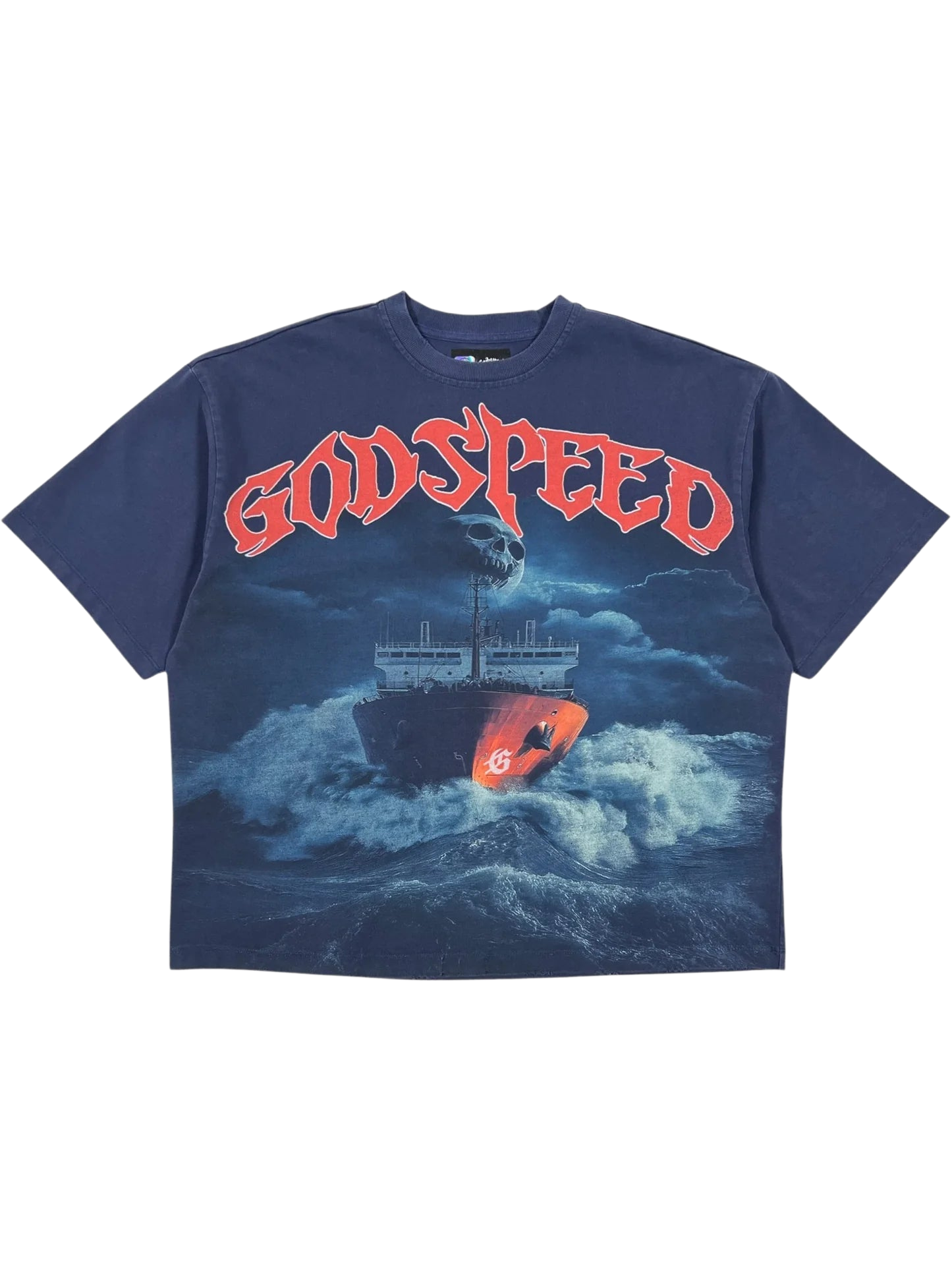 Godspeed Sea Sick Tee Navy