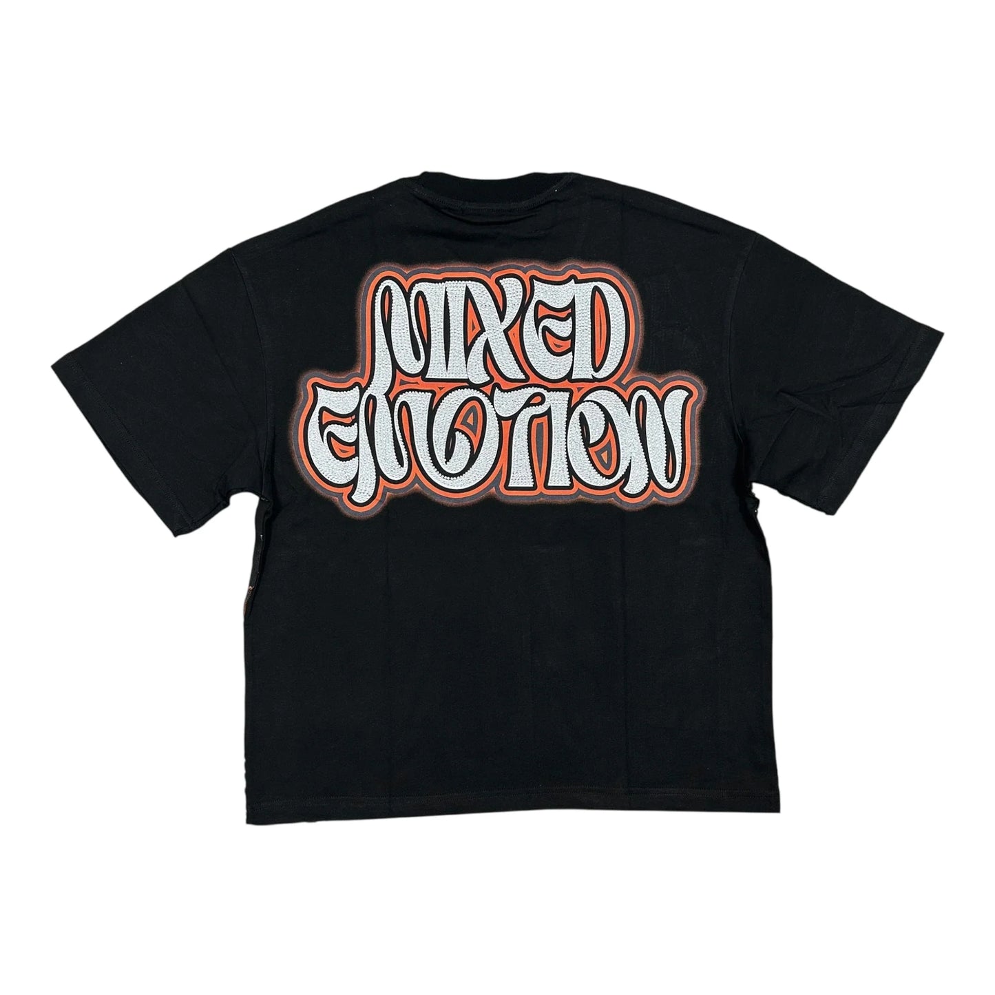 Mixed Emotion Twin Rhinestone Tee Black