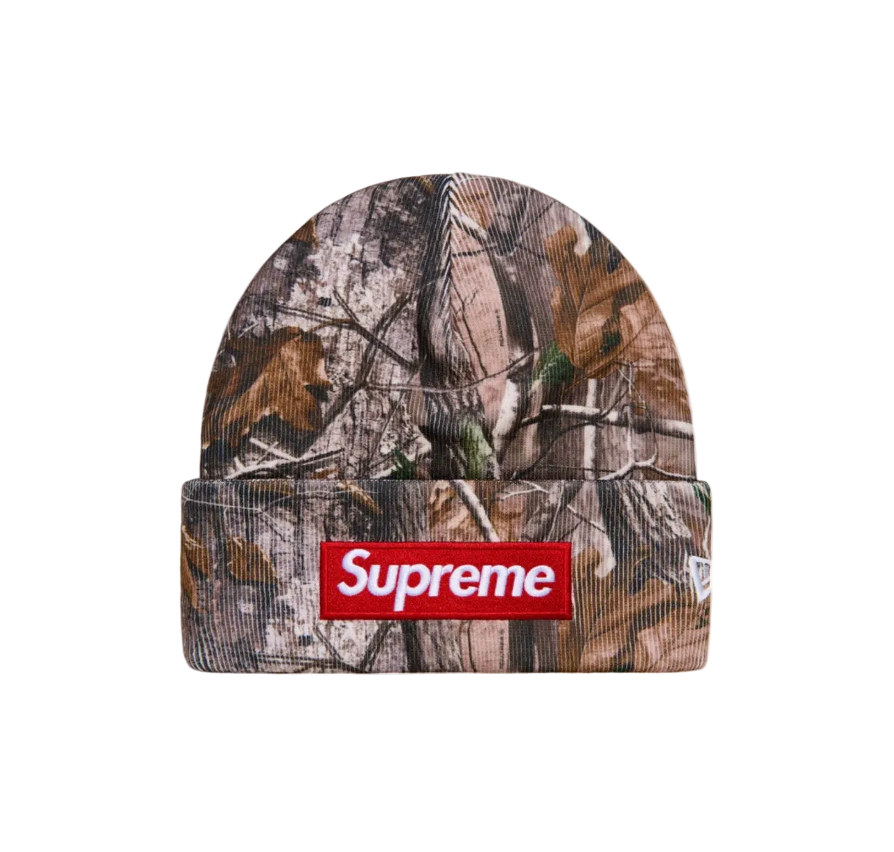 Supreme New Era Box Logo Beanie Real Tree AP Camo