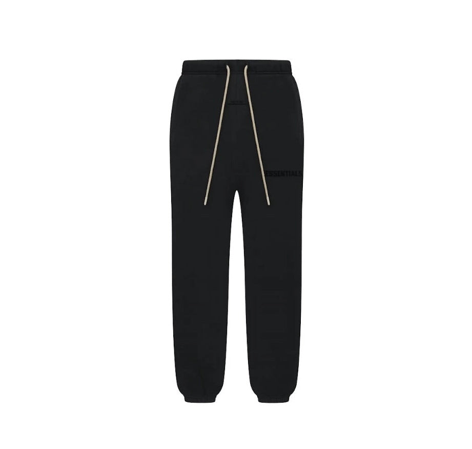 Essentials FOG Cream Drawstring Sweats ‘Jet Black