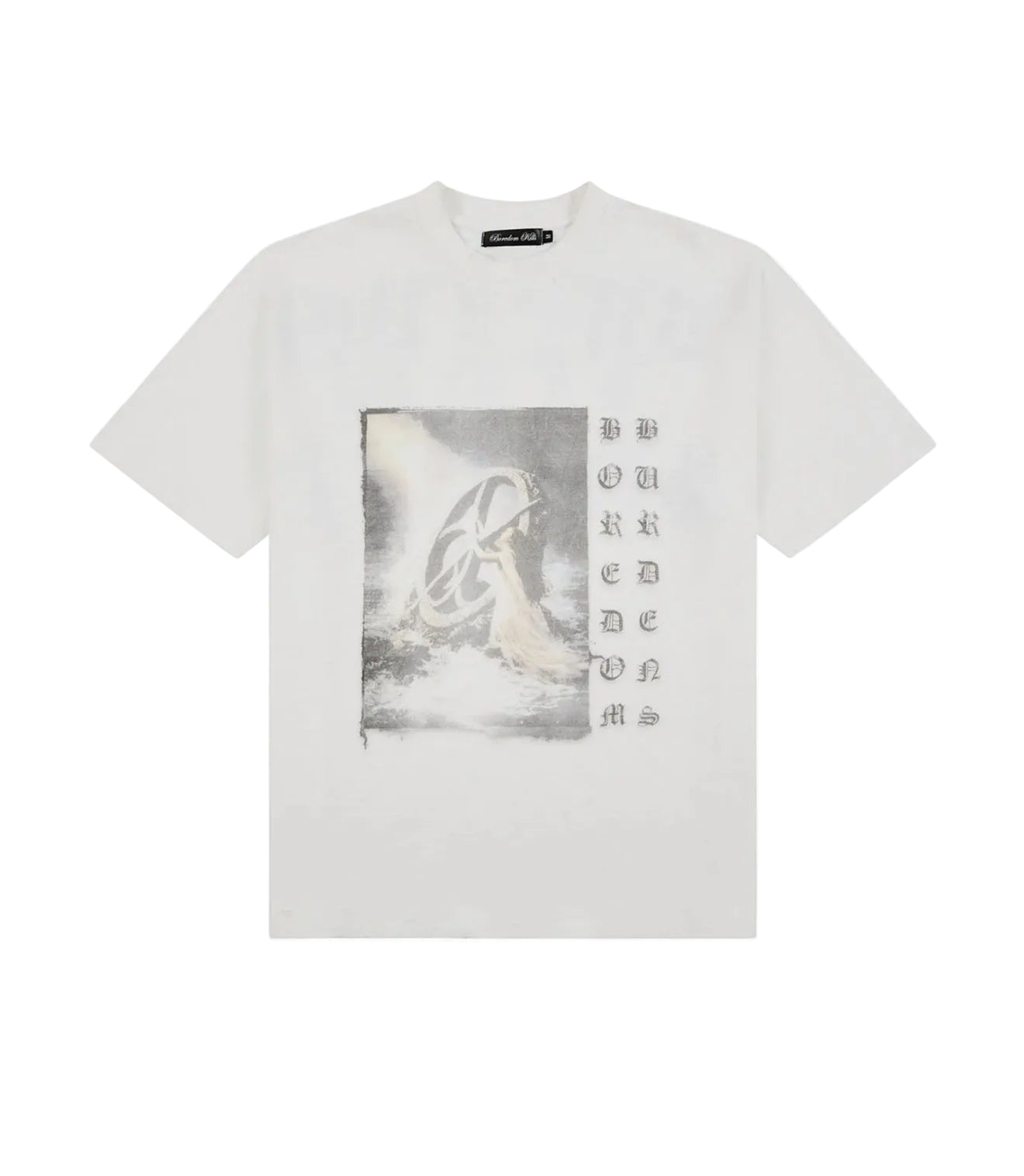 Boredom Kills Washed Up Tee White