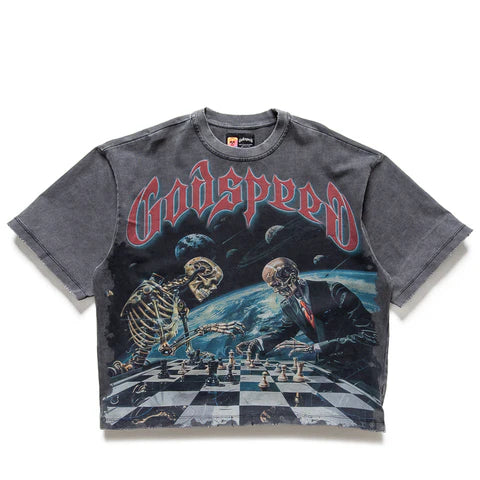Godspeed Checkmate Tee Grey Wash