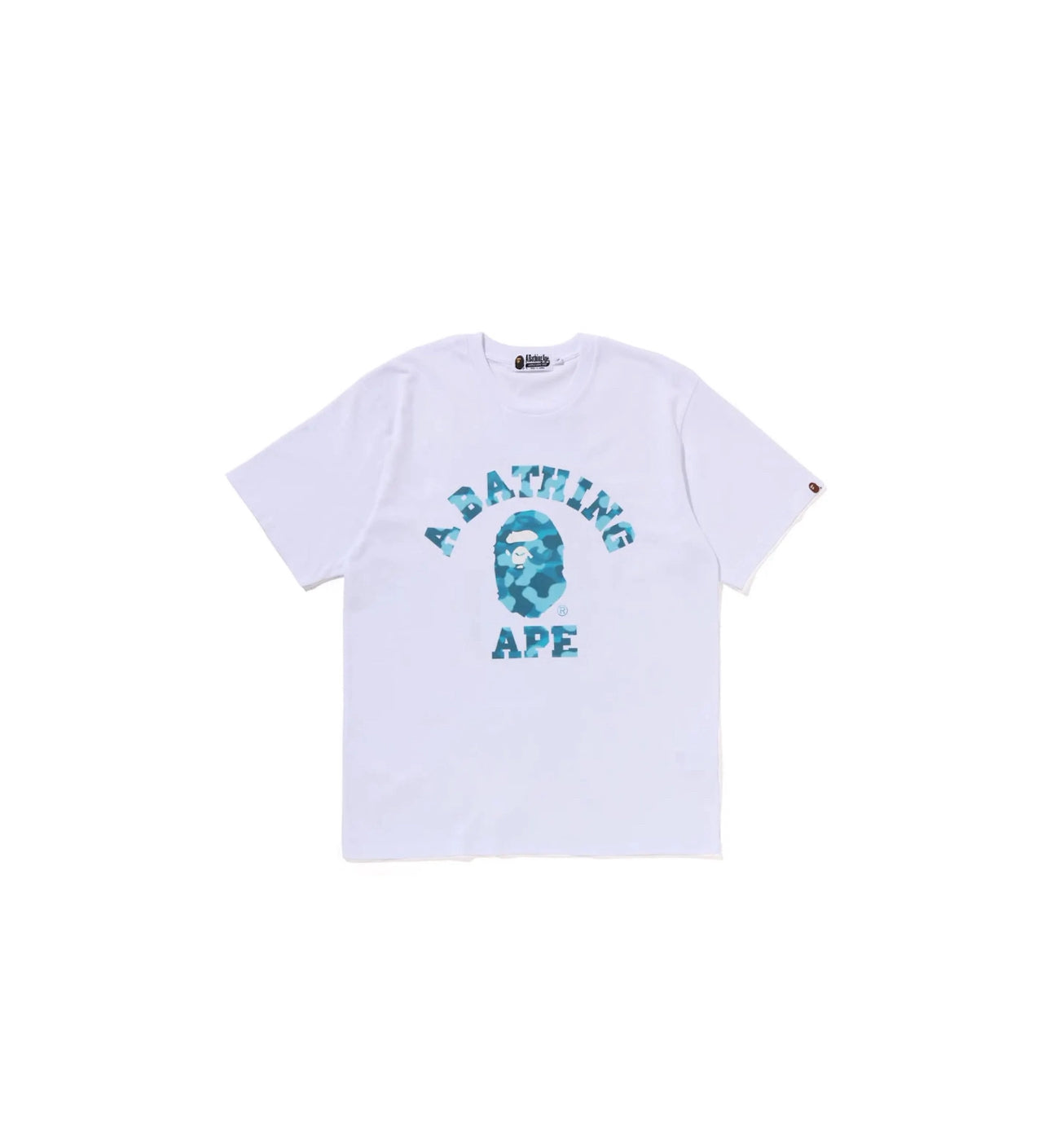 BAPE Radiation Camo College Tee ‘White’