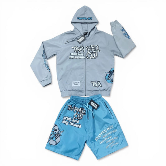 Trapped Out Set Grey/Blue Set