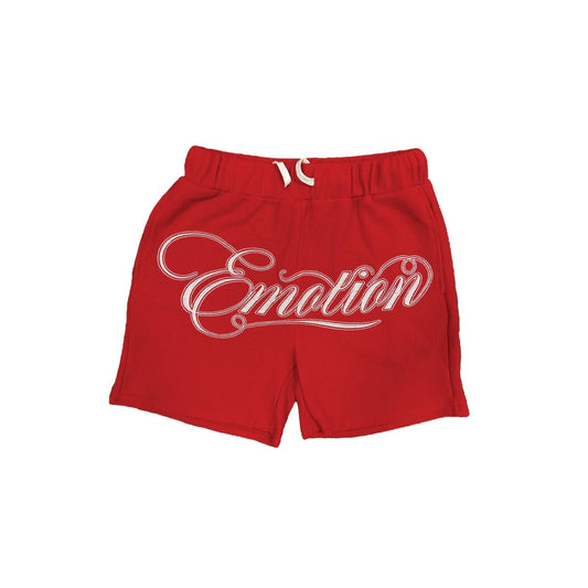 Mixed Emotion Signature Shorts Red