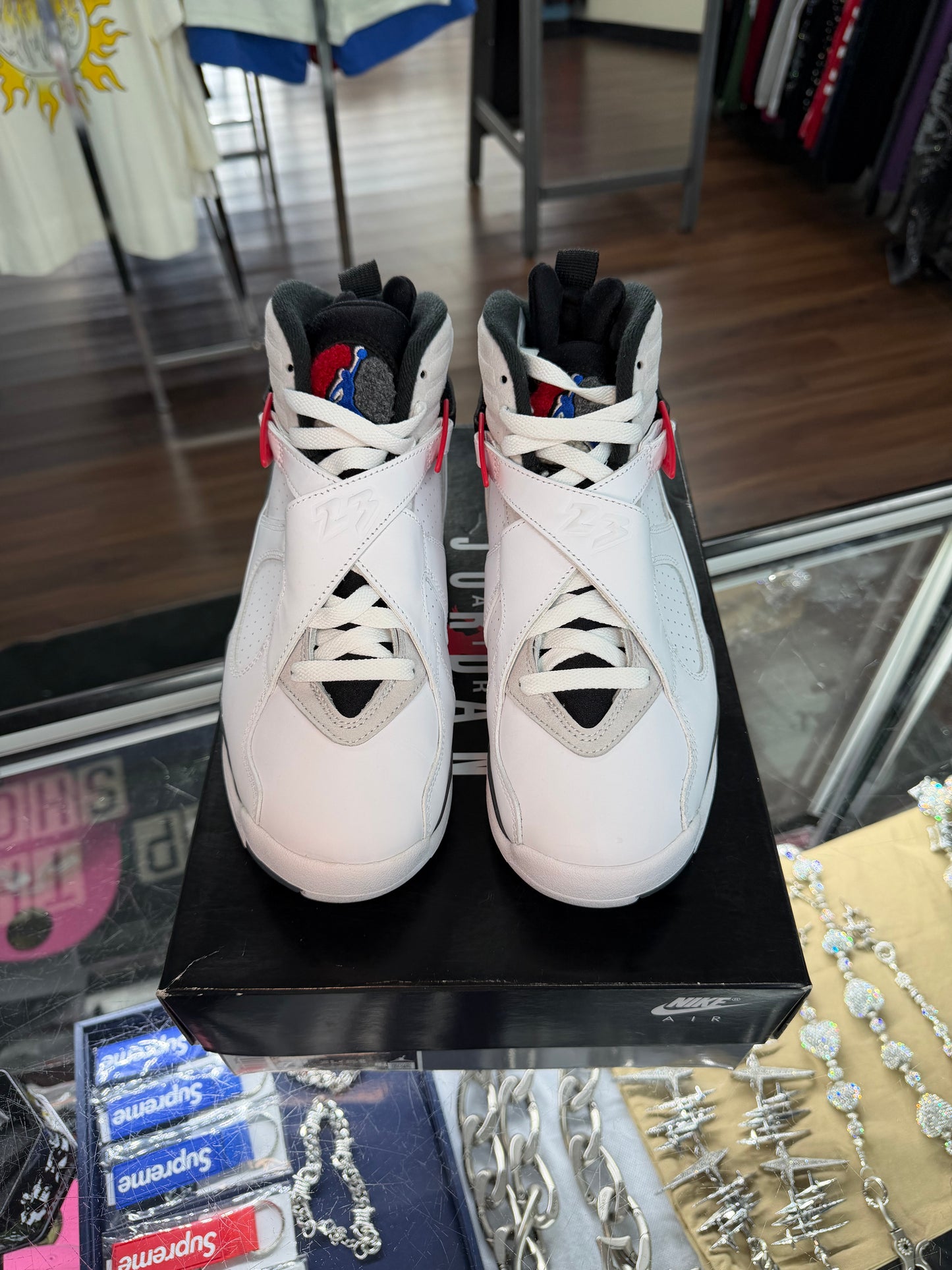 Jordan 8 White True Red (2025) (Pre Owned)