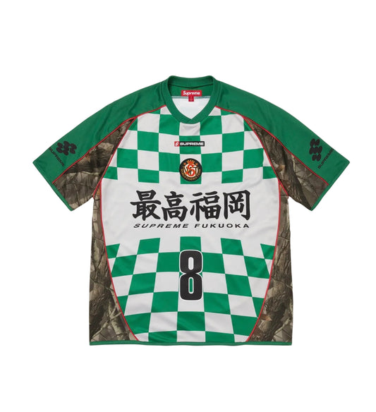 Supreme Checkerboard Soccer Jersey Green