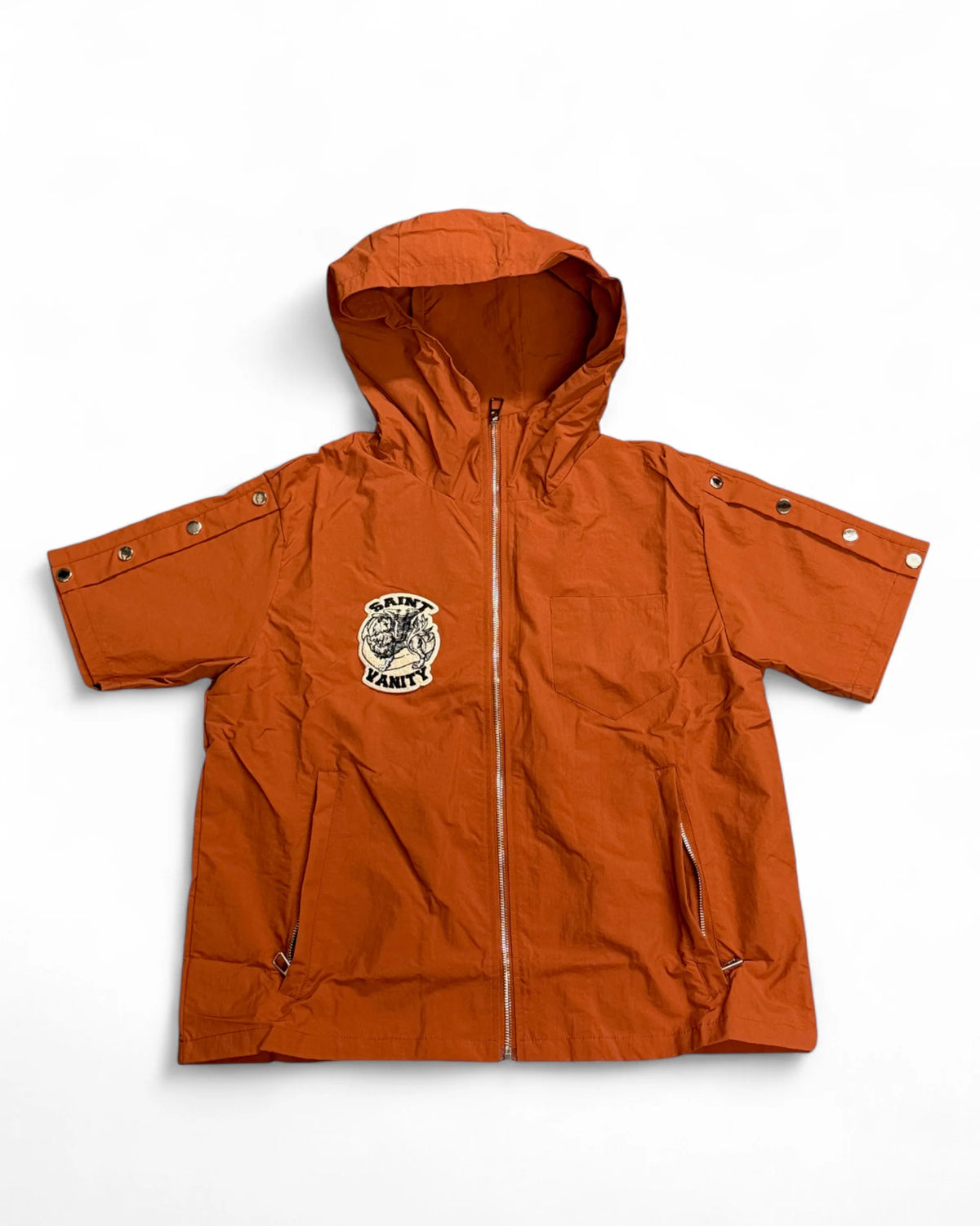 Saint Vanity Orange Nylon Top