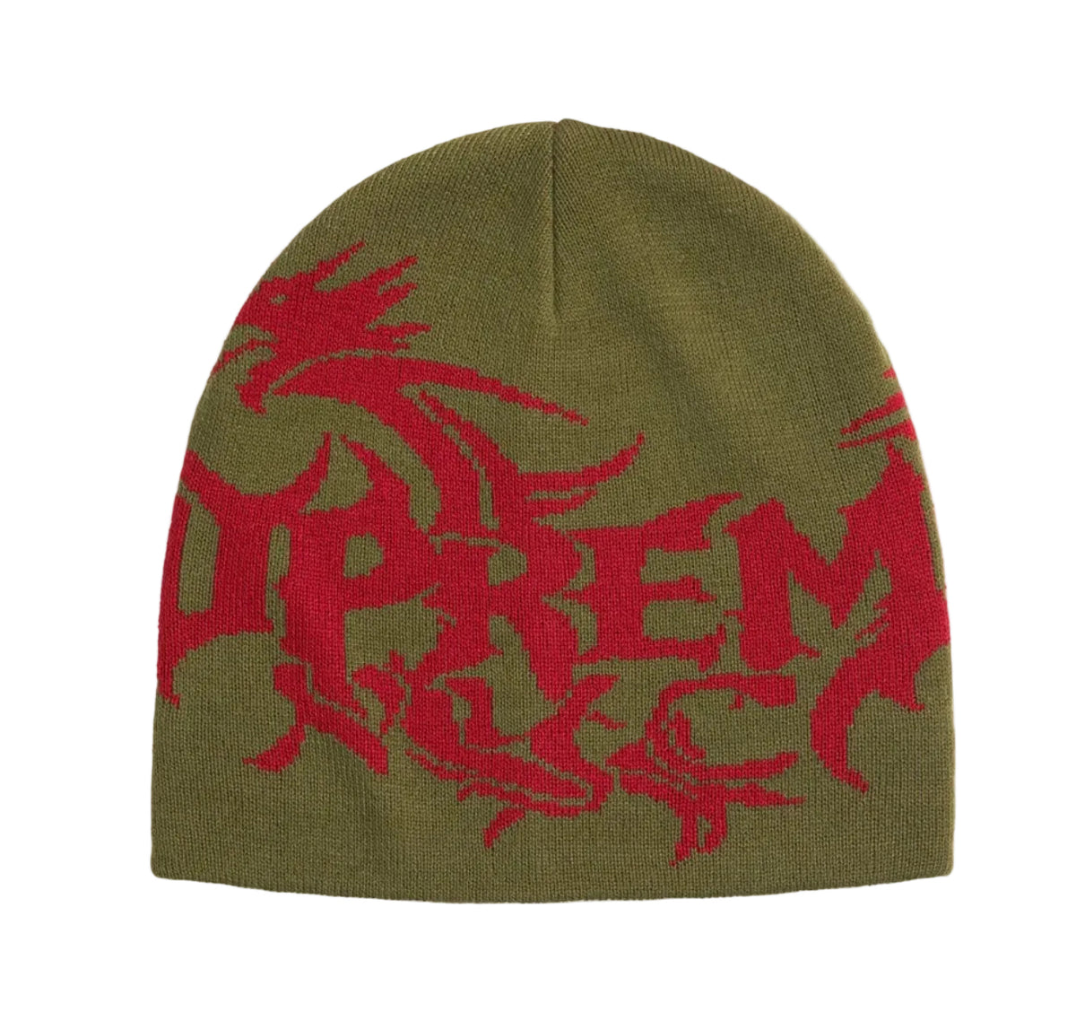 Supreme Dragon Beanie Olive
