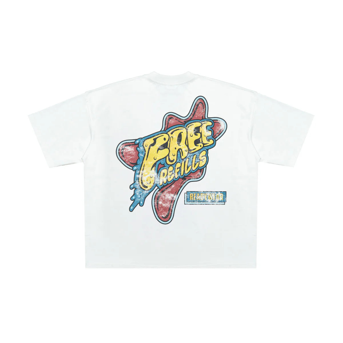 Free Refills Amoeba Tee Off White