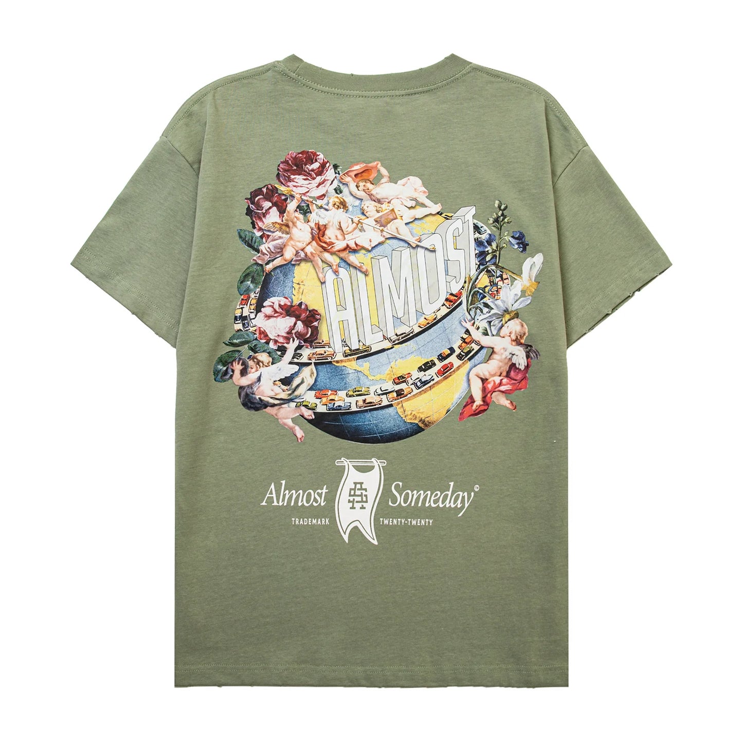 Almost Someday Angels Tee Sage