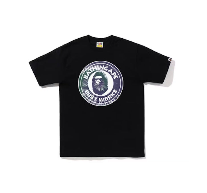 BAPE Tie Dye Busy Works Tee Black Purple