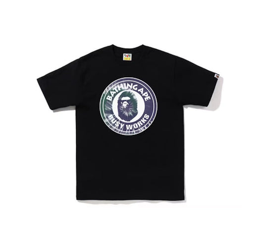 BAPE Tie Dye Busy Works Tee Black Purple
