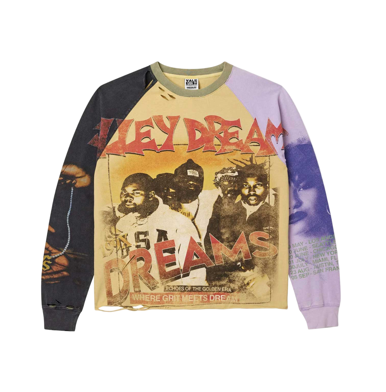 Vale Forever Chambers Chop N Screw L/S Tee Yellow