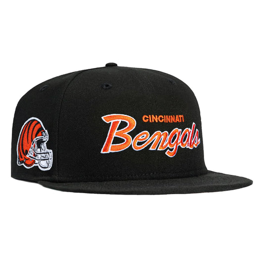 New Era 59Fifty Cincinnati Bengals Logo Patch Script Fitted Hat