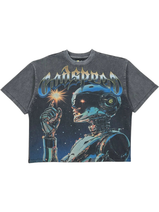 Godspeed Sputnik Moment Tee Grey Wash