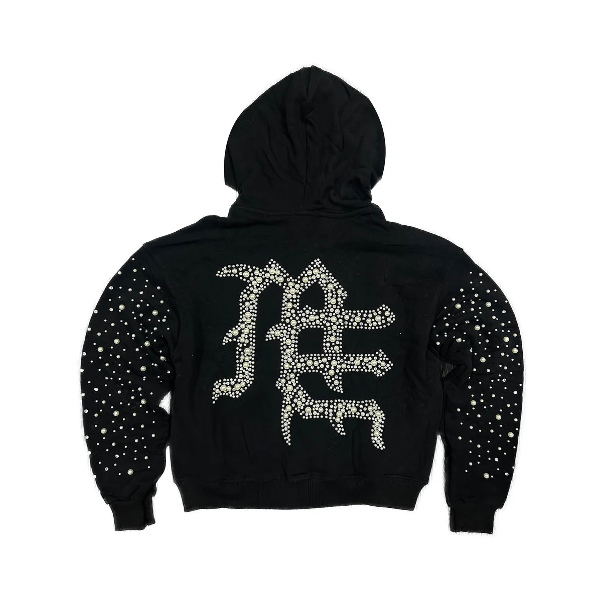 Mixed Emotion Pearl Hoodie Black
