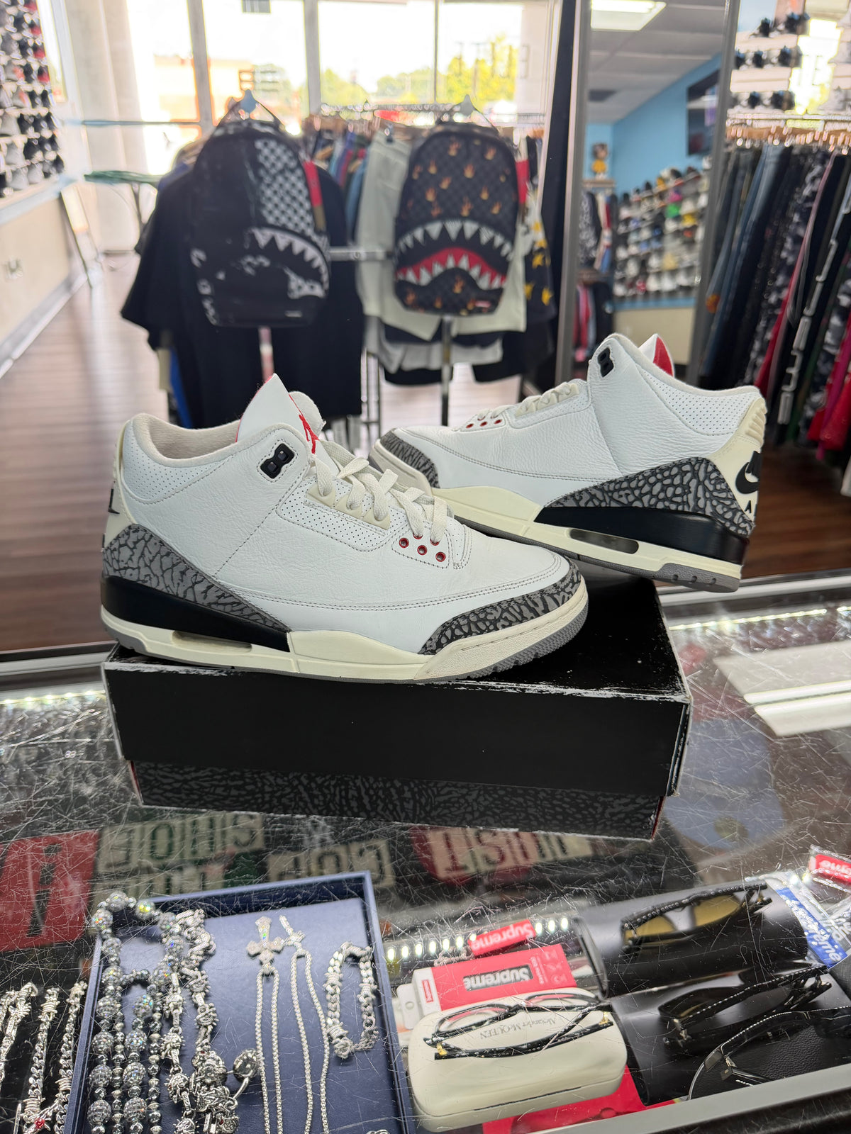 Jordan 3 White Cement Reimagined (Pre Owned)
