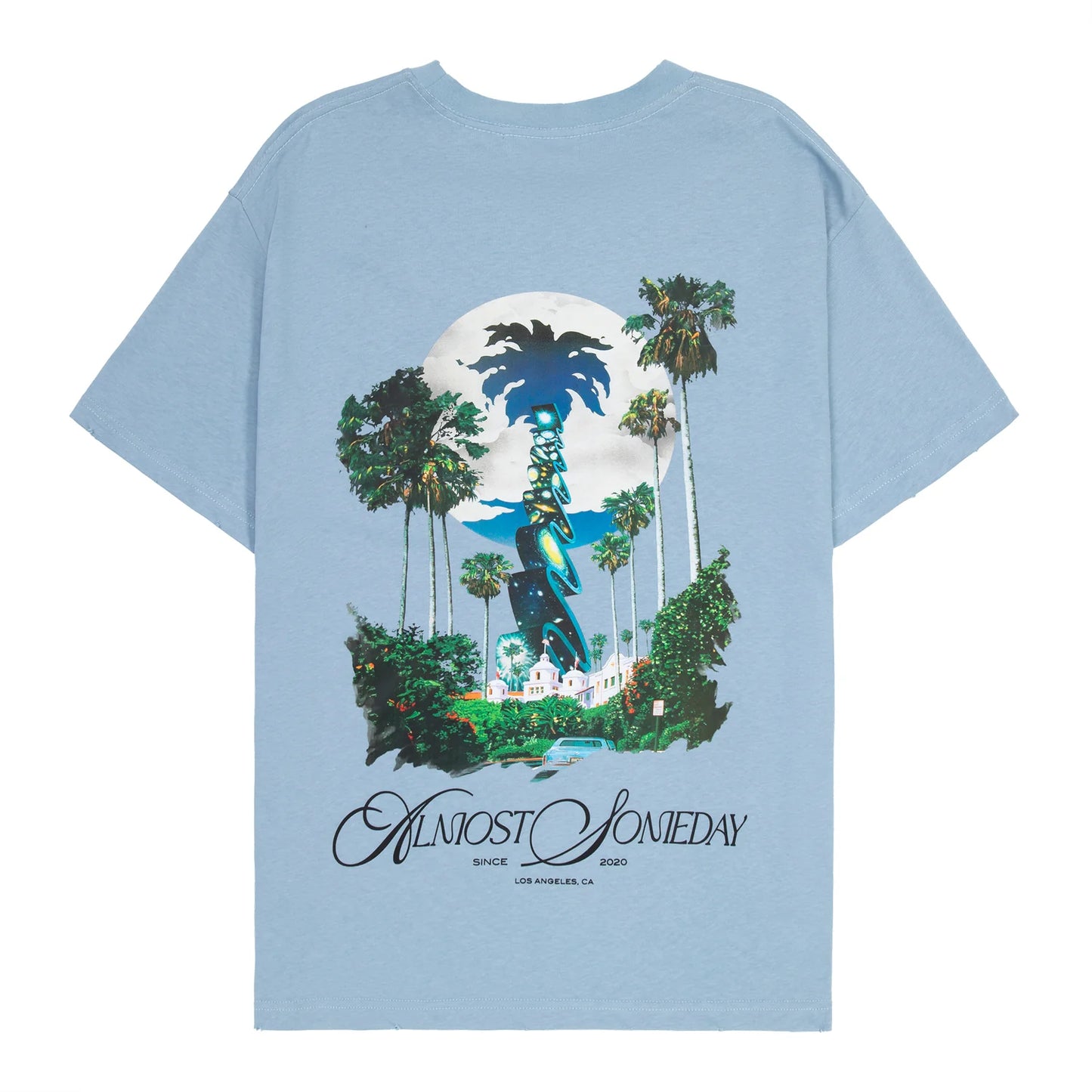 Almost Someday Stairwell Tee Baby Blue