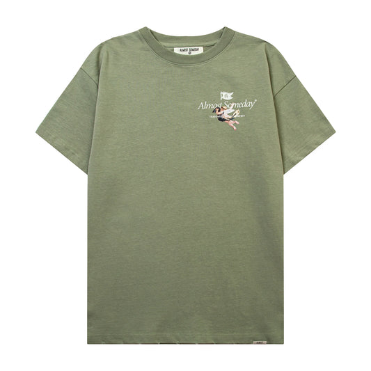 Almost Someday Angels Tee Sage