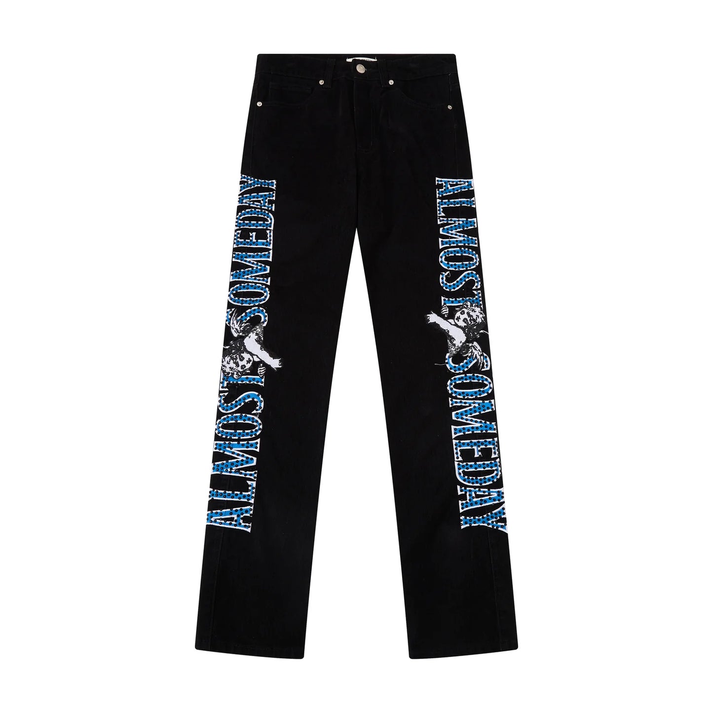 Almost Someday Upscale Velour Pants Black