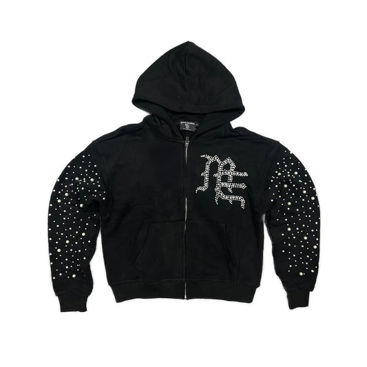 Mixed Emotion Pearl Hoodie Black