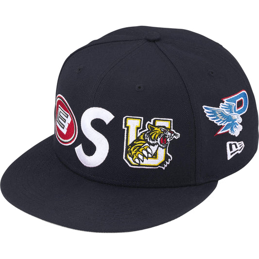 Supreme Mascot S Logo New Era Fitted Hat Navy