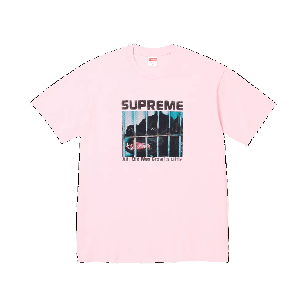 Supreme Growl Tee Light Pink