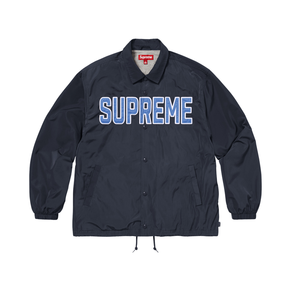 Supreme Spellout Coaches Jacket Navy