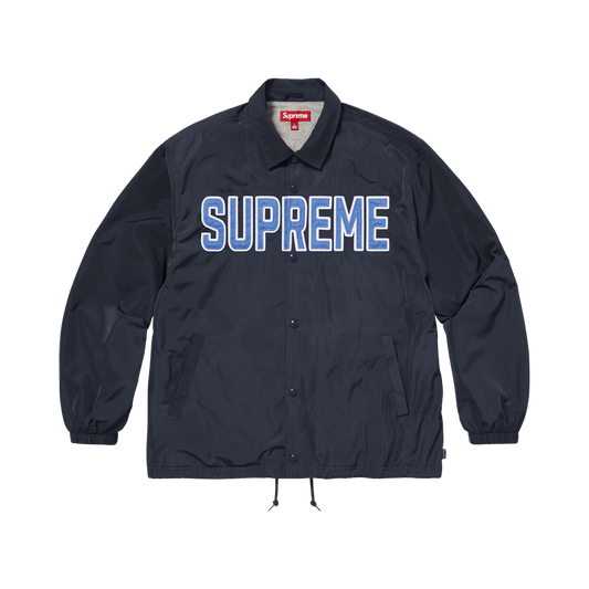 Supreme Spellout Coaches Jacket Navy