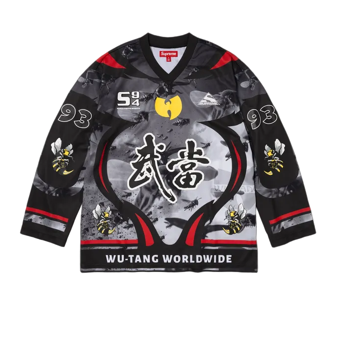 Supreme x Wu-Tang Clan Hockey Jersey Black