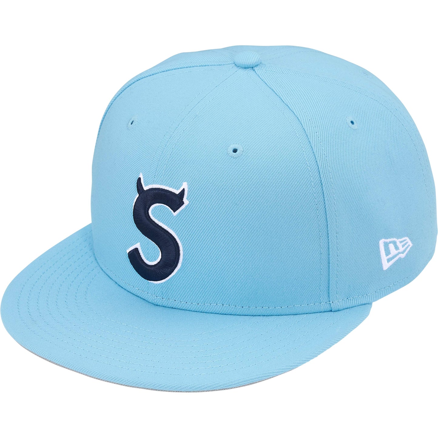 Supreme Devil S Logo New Era Light Blue