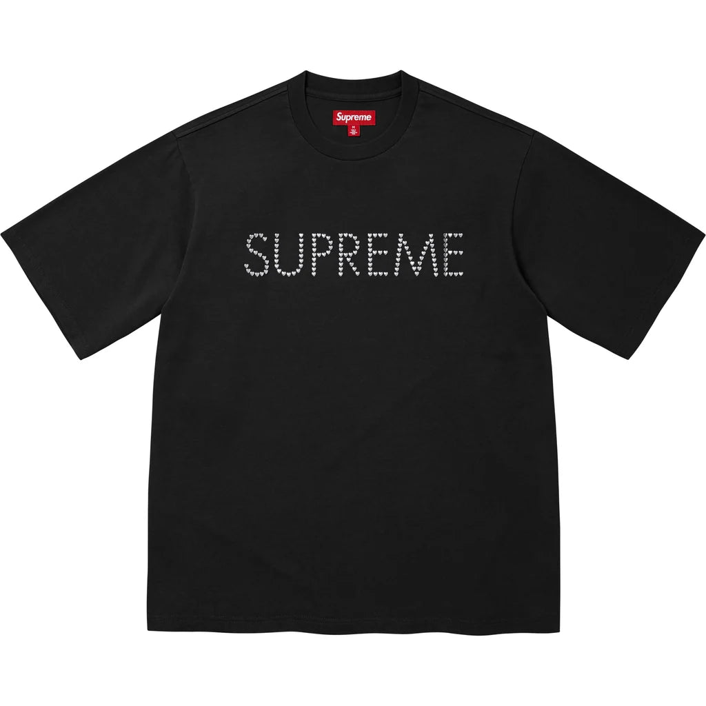 Supreme Hearts Studded S/S Top Black