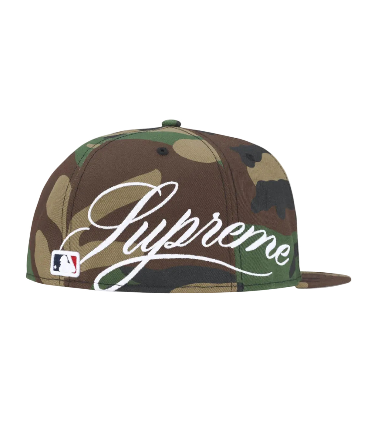 Supreme New York Yankees New Era Fitted Hat Woodland Camo