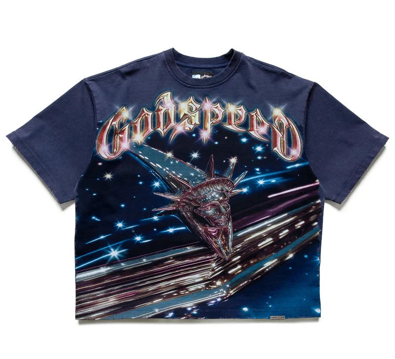 Godspeed Liberty Cruiser Tee Navy