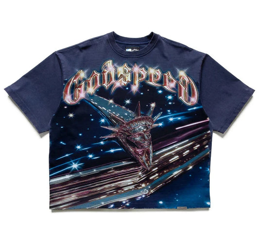 Godspeed Liberty Cruiser Tee Navy
